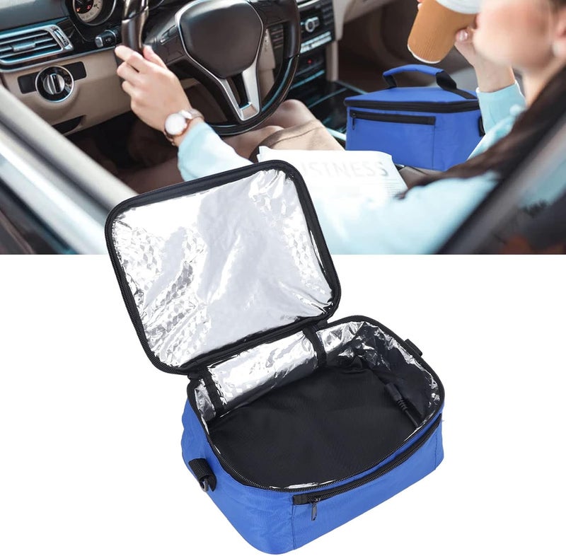 woobles Food Warming Tote, Portable Mini Oven Oxford Cloth Control Temperature Wide Applicable for Home (Blue) - Image 3